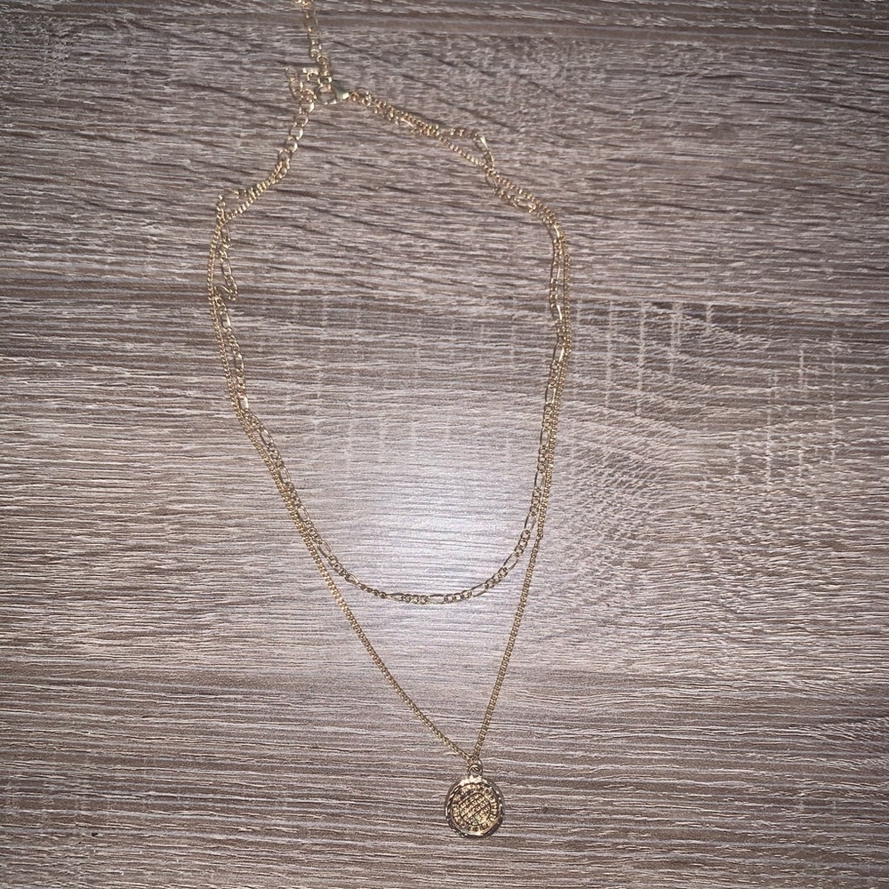 Gold Coin Layering Necklace